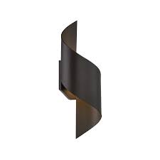 Etl & cetl read more Modern Forms Ws W34517 Bz Bronze Helix 1 Light Led Indoor Outdoor Wall Sconce 6 Inches Wide Lightingshowplace Com
