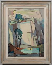 Lot 138: George Cress (TN) cubist oil