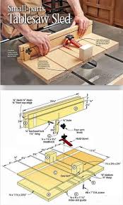 Centered over the saw kerf. Small Parts Table Saw Sled Plans Table Saw Tips Jigs And Fixtures Woodarchivist Com Table Saw Sled Woodworking Jigs Diy Table Saw