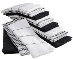 Black And White Kitchen Towels Amazon Amazon Com Bardwil Popcorn Pack Of 12 Kitchen Towels Black Home Kitchen Kitchen Towels Towel Luxury Kitchenware