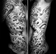 Black And White Ocean Sleeve Tattoo Designs 60 Japanese Wave Tattoo Designs For Men Oceanic Ink Ideas Waves Tattoo Wave Tattoo Design Tattoo Designs Men