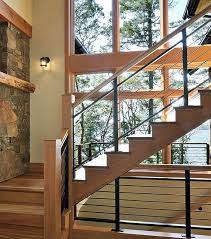 Choosing The Perfect Stair Railing Design Style Stair Railing Design Railing Design Rustic Staircase