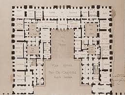 Plan Of The Ground Floor After Mansart Chateau Versailles Baroque