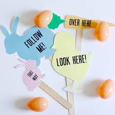 A free printable easter handwriting paper for kids. Easter Egg Hunt Printable Signs Over The Big Moon