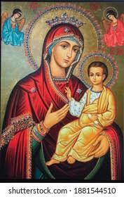 Orthodox Icon Mother Mary Baby Jesus Images Stock Photos Vectors Shutterstock