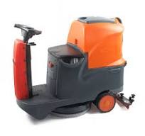 RT70 Ride-On Floor Scrubber, 48000 Sqft/H Efficiency, 18.5 Gal Tanks,  31-inch Squeegee Width