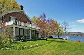 Great Waterfront At This Historic1845 Brick Colonial Home On Lake George Shore Acres Cleverdale Property Lis Colonial House Lake George Waterfront Property