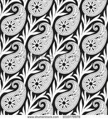 Black And White Paisley Print Pin By Ahmad Khawar On Aari Single Sketch Paisley Pattern Block Printing Fabric Black And White