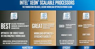 Intel Xeon Scalable Processor Family Platinum Gold Silver