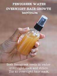 To reduce hair fall, soak some fenugreek seeds in the evening and blend them in the morning with some water and lemon juice. Fenugreek Water For Overnight Hair Growth Beautytipsandtricks Overnight Hair Growth Overnight Hairstyles Fenugreek For Hair