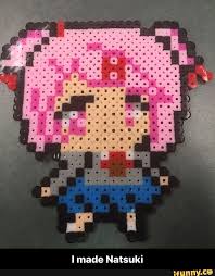 I Made Natsuki I Made Natsuki Ifunny Literature Club Pixel Art Memes