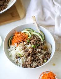 Man kann das ganze sowohl mit hackfleisch, als auch steakfleisch zubereiten. Korean Beef Bowls With Jasmine Rice And Zoodles Recipe Beef Bowl Recipe Korean Beef Bowl Beef Recipes