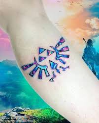 link simple but beautiful tattoo of epona's song from the legend of zelda: Tattoo Tagged With Adrianbascur Calf Cartoon Facebook Game Legend Of Zelda Medium Size Symbols Triforce Twitter Video Game Inked App Com