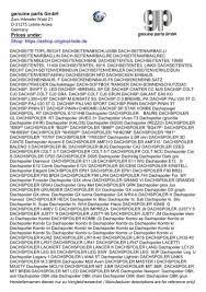 Check spelling or type a new query. Genuine Parts Gmbh Prices Under Shop Https Eshop Original Teile De