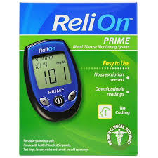 Relion Prime Blood Glucose Monitoring System Blue Walmart Com