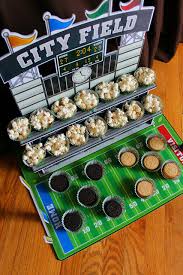 Below, we've gathered some of our favorite examples to inspire you to come up with your own snack stadium creations. The Mandatory Mooch Football Snack Stadium