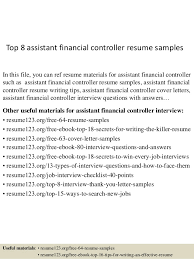 By creating this job alert,. Top 8 Assistant Financial Controller Resume Samples