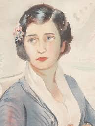 Sold at Auction: Frank Stanley Herring, AMERICAN WATERCOLOR WOMAN PORTRAIT  FRANK HERRING