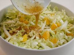 Chinakohl Orangen Salat Mit Sesamdressing Hierleben Magazin Chinakohl Sesamdressing Rezepte