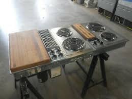Yes, we carry a stainless steel product in electric cooktops. Vintage Jenn Air Electric Stove Top Downdraft Blower Range Stainless Steel 47 Ebay