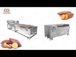 Sweet Potato Washing Machines In Factory Commercial Sweet Potatoes Wash Home Decor Washer Machine Washing Line