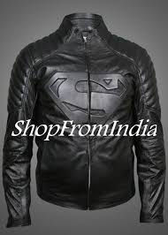 Superman Black Leather Jacket Manufacturer Exporters From Mumbai India Id 791831