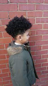 High Top Fading Mixed Race Long Hair Boy Mixed Kids Hairstyles Curly Hair Styles Boys Long Hairstyles