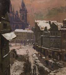 Here's what we could find from the 'art of old town' murals, as in order from the first we found to the least. File Gustav Macoun A View Of Old Town Square Jpg Wikimedia Commons