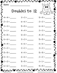 Math Doubles Worksheets 2nd Grade Math Worksheets 2nd Grade Math Worksheets Math Fact Worksheets Second Grade Math