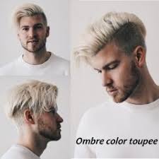 Brown Roots 60 Platinum Blonde Ombre Color Human Hair Mens Toupee For Sale Light Blonde Hairpiece 10x8 Blonde Hair Boy Men Blonde Hair Platinum Blonde Ombre
