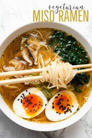 Vegetarian Miso Ramen Recipe Healthy Ramen Recipes Noodle Recipes Easy Ramen Recipes Easy