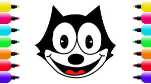 Fashionable female cat animal sd5b3. How To Draw Felix The Cat Cartoon Drawing Coloring Pages Youtube