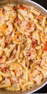 Creamy Mozzarella Shrimp Pasta Pasta Shrimp Seafood Creamy Essensrezepte Rezepte Nudeln Mit Garnelen