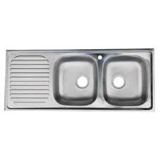 A double bowl sink has double the plumbing under the sink. Hafele Kitchen Sink Double Bowl Single Drain Single Hole R200 Const Ph