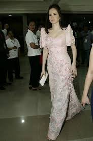 Pink Mestiza Dress Filipiniana Dress Modern Filipiniana Gown Filipiniana Wedding Dress