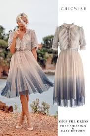 Free Shipping Easy Return Up To 30 Off We Know It All Gradient Pleated Mesh Tulle Dress Featured By Tocestyle Simple Dresses Fashion Tulle Dress