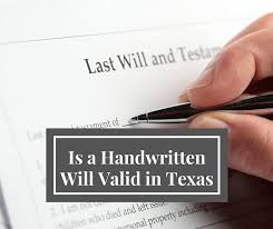 With a holographic will, the signature will consequentially follow the document, which is written in the same script as that of the signature. Handwritten Will Valid In Texas Attorneys Wharton El Campo Richmond Tx
