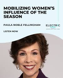 From community engagement to organizational change, this episode with Paula  Noble Fellingham and Joan Michelson highlights how women's influence can  accelerate climate action and equity in meaningful ways. Link is in the