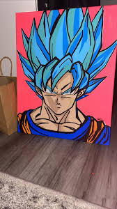 Goku peut invoquer shenron qui. Just Finished This Glow In The Dark Super Saiyan Blue Goku Painting Dragonballsuper