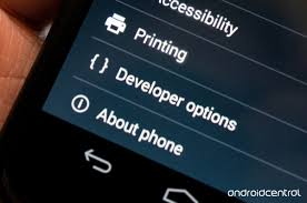 On android version 4.4.2 the developer options menu is hidden by default. App Development For Android Murchie S Tutorials