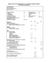 Company tax computation format malaysia. Tax Computation Format Fill Online Printable Fillable Blank Pdffiller