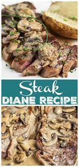 Steak Diane Beefsteakrecipe This Steak Diane Recipe Is Made With Tender Pan Seared Beef Steak And Topped Wit Steak Diane Recipe Steak Diane Strip Steak Recipe