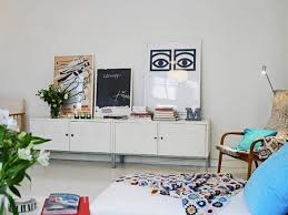 Using two cabinets, take one cabinet apart as seen on picture. Design Sleuth Ikea Ps Cabinet As Sideboard Remodelista