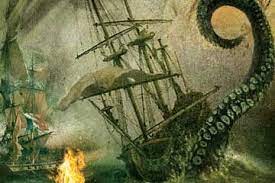 The kraken's tentacles were too strong for any of these smaller armaments, and many crewmen were grabbed. Kraken Ship Paintings Pirates Of The Caribbean