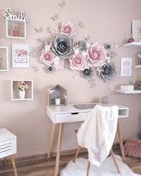 Living room wall decor flowers. Bedroom Teenage Girl Bedroom Paper Flower Wall Decor Novocom Top