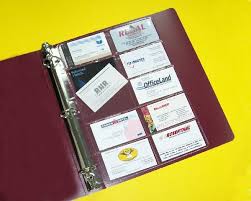 Maxgear business card holder, clear business card holders heavy weight 10 pocket page for 3 ring binder side loading letter size, 3.5x2 inches cards, plastic card sleeves, 30 pack. Clear Looseleaf Binder Page With 10 Business Card Pockets