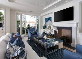 Cape Cod California Beach House With Blue And White Interiors Blue Interior Design California Beach House White Interior
