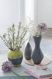 Peindre Des Vases Avec Des Motifs Annee 50 Vases Peints Vases Vase