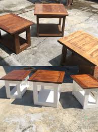Seller assumes all responsibility for this listing. Old Coffee Table And End Tables Redo I Love The White Against The Dark Wood This End Up Furniture Redo Furniture Redo End Tables