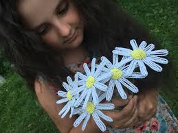 Weisse Margerite weisse Gänseblümchen Blumen Tischdekoration